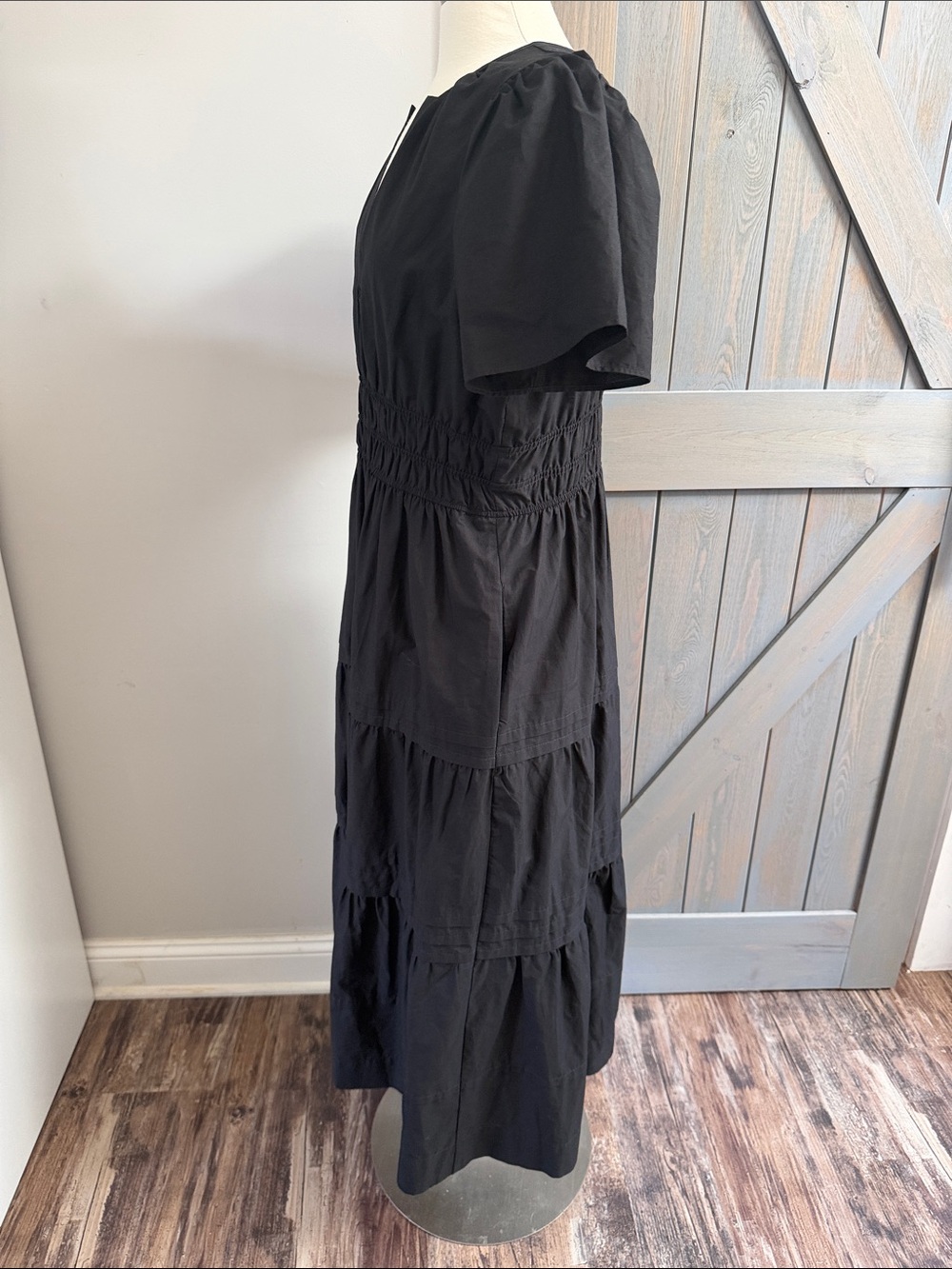 Anthropologie The Somerset Maxi Dress Black Size Large Petite - Picture 5 of 8